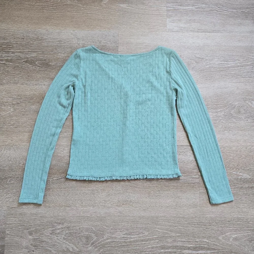 Vila Visima Button-Up Knit Cardigan Light Green Size XS Amsterdam, Europe. NWOT